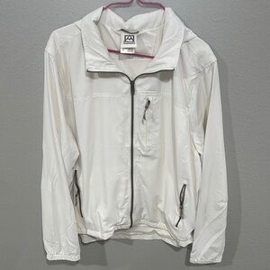 White Windbreaker Jacket